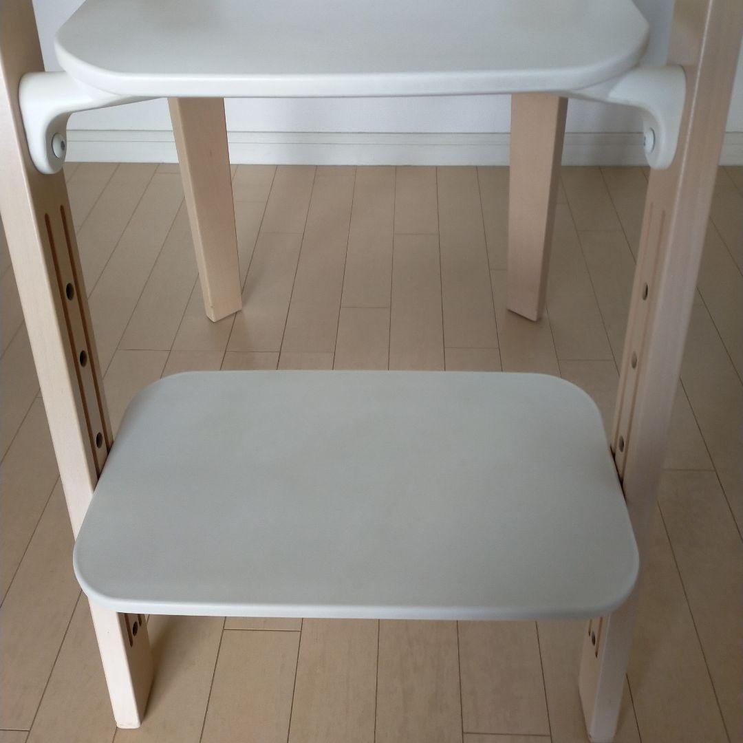 ホワイト　ストッケ　ステップス　チェア　ベビーチェア　取説、レンチ付