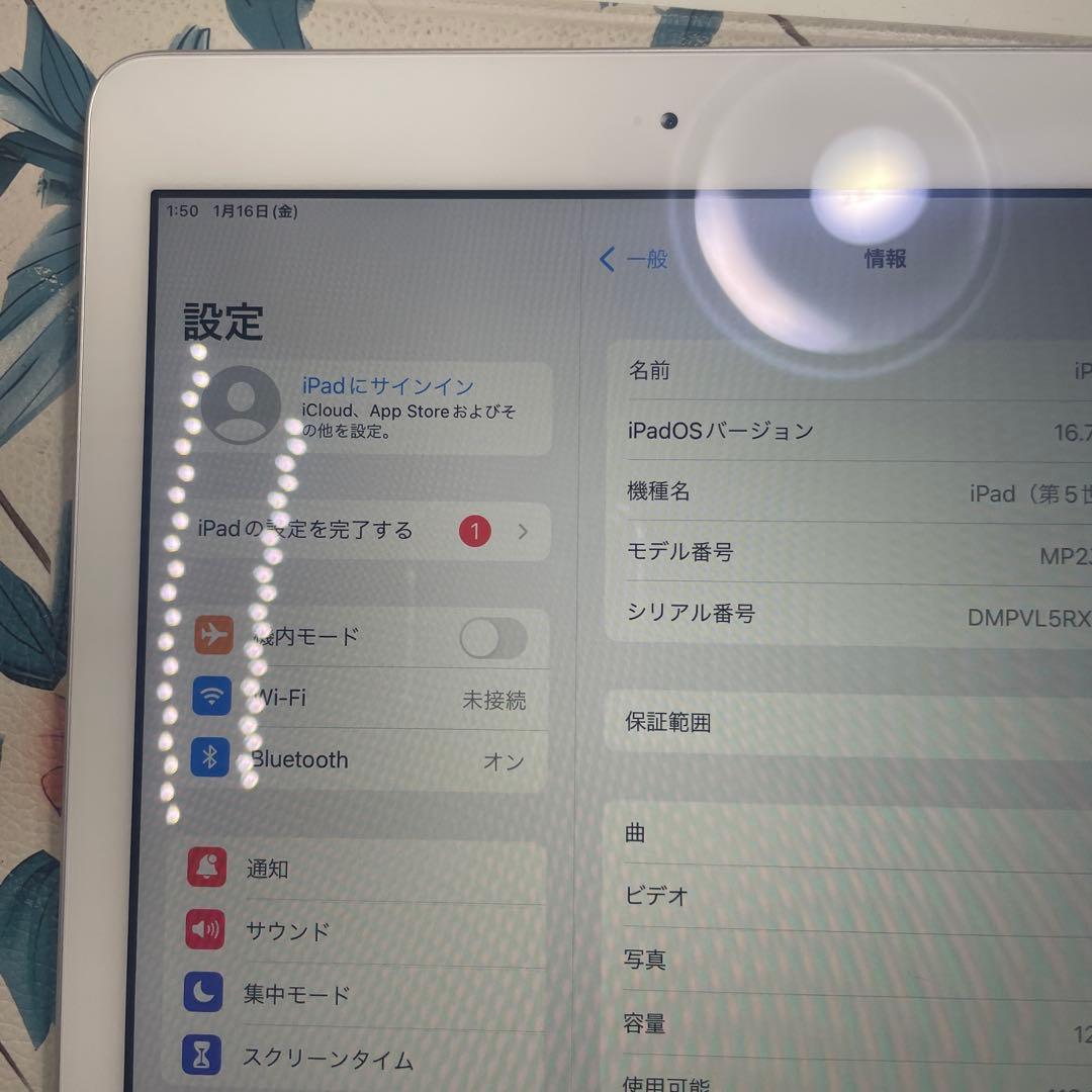 32-iPad 第5世代　128GB