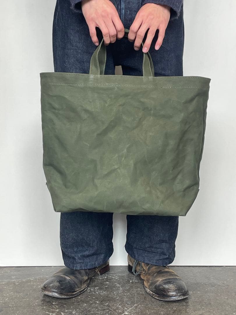 【ビンテージ】デッドストック　ミリタリー　トートバッグ　ダック生地　50s60s