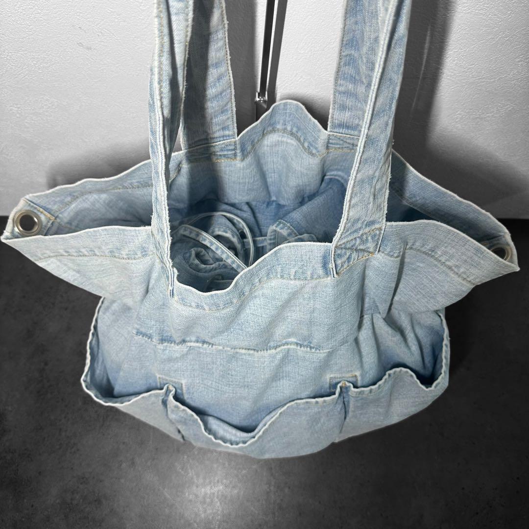 希少✨Carhartt デニム　ラージ　トートバッグ　2way ショルダーバッグ