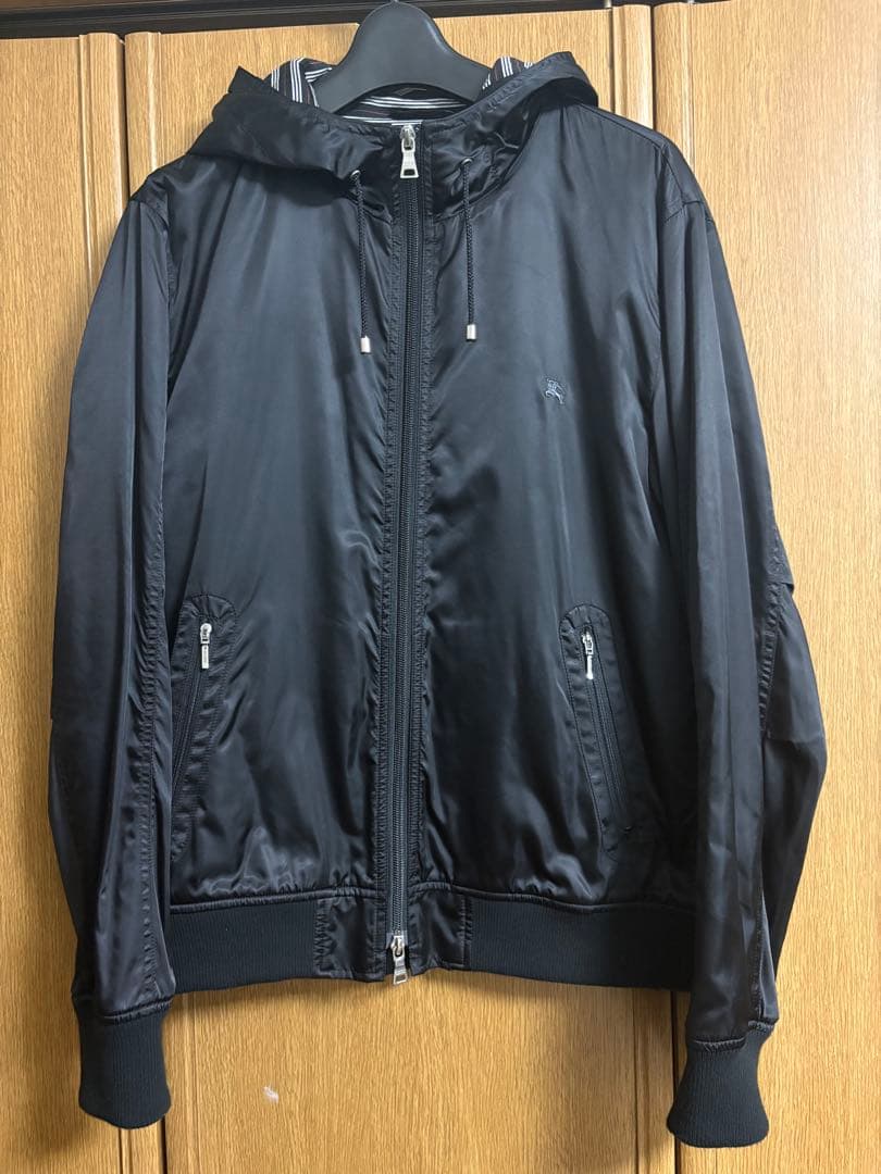 BURBERRY BLACK LABEL フード付きナイロンジャケット Mサイズ
