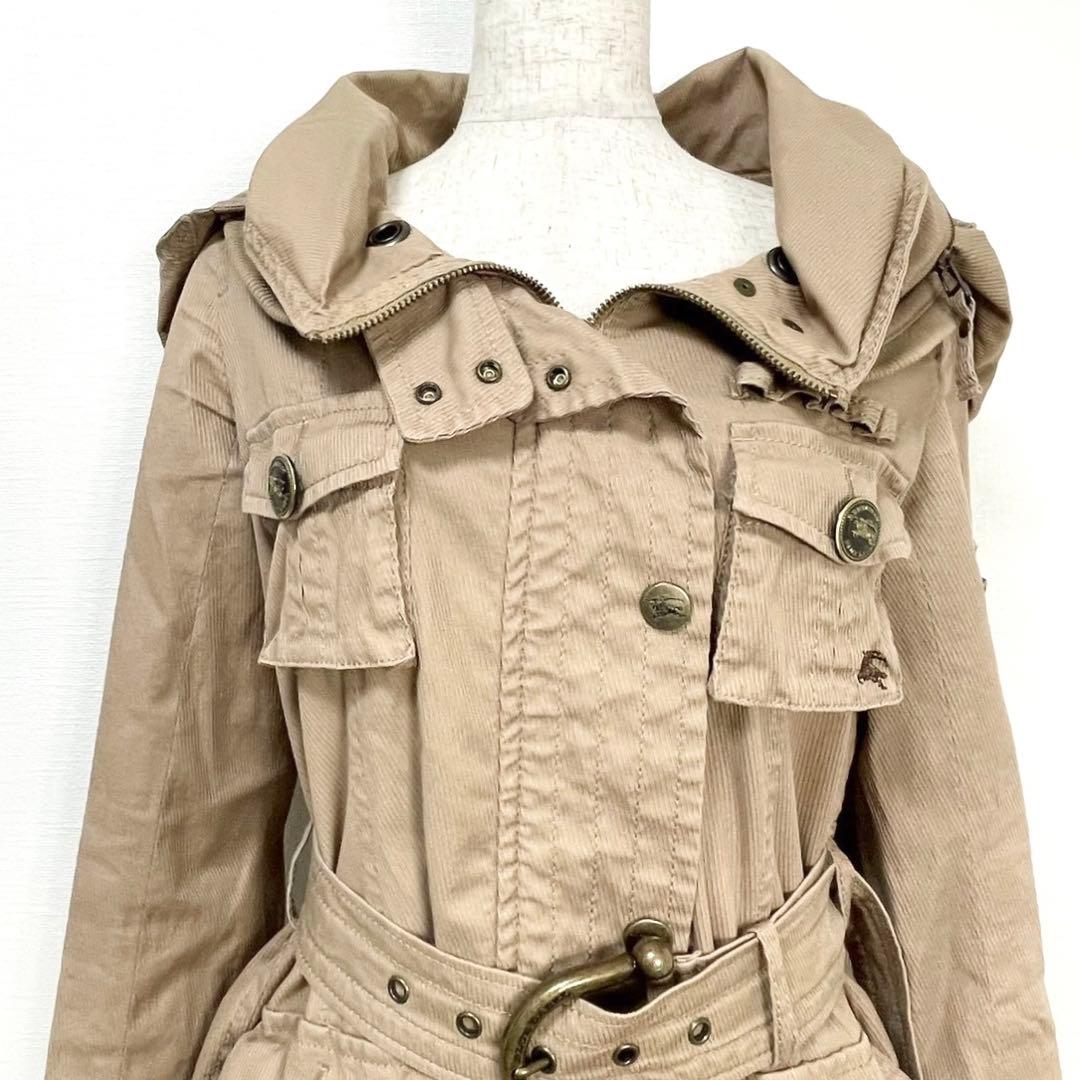 y2k✨️ BURBERRY BLUE LABEL ロゴ ミリタリー ジャケット