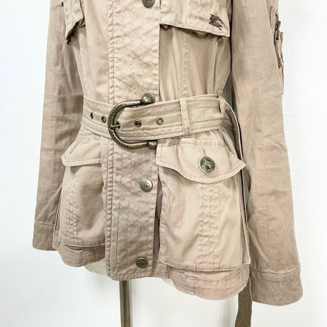 y2k✨️ BURBERRY BLUE LABEL ロゴ ミリタリー ジャケット