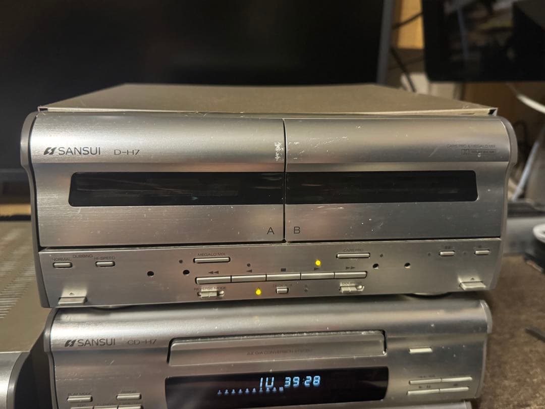 CLUB SANSUI ミニコンポ ラジオ CDプレーヤー