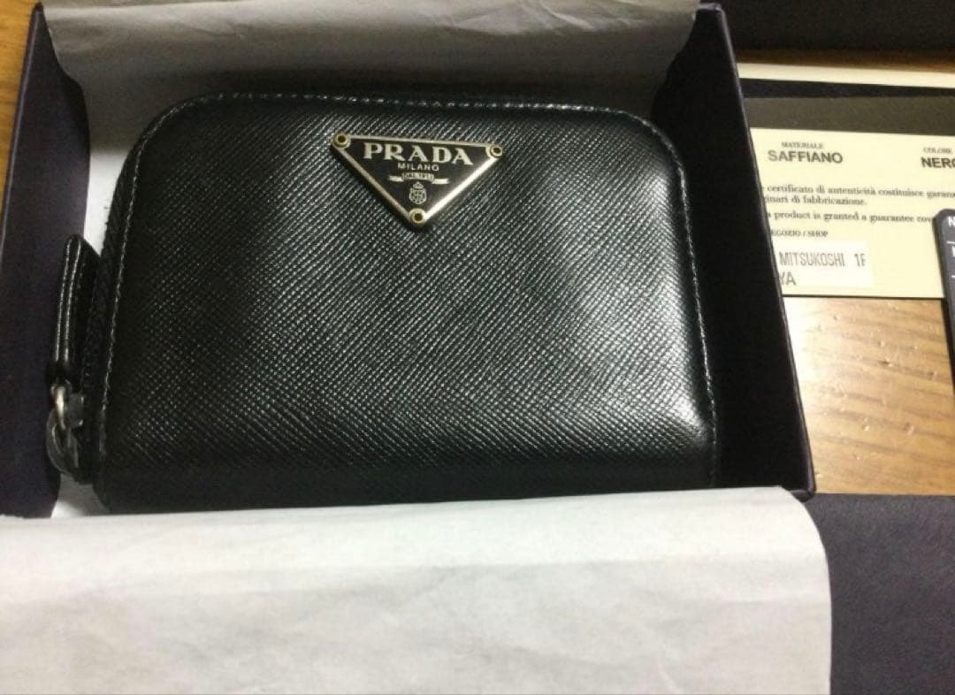 プラダ　PRADA サフィアーノ　小銭入れ　M 268A NERO 黒　新品