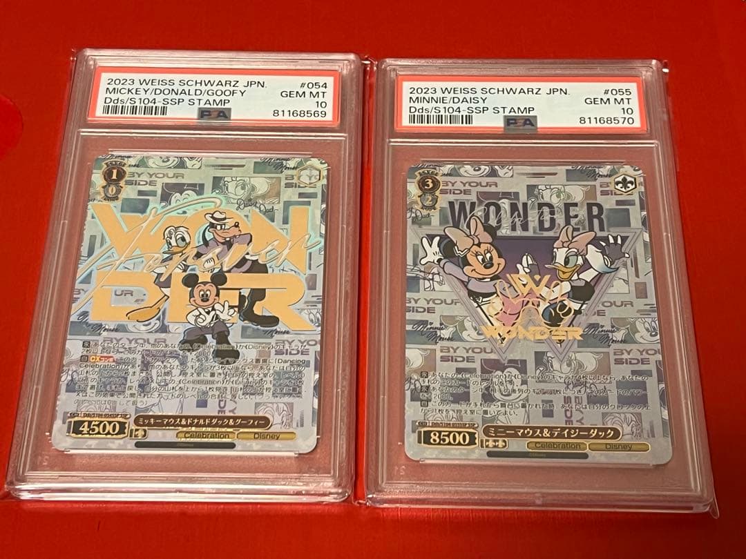 PSA10 ヴァイスシュバルツ Disney100 ミッキー ミニー 連番