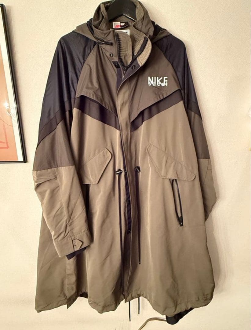 Nike sacai XL モッズコート オリーブグリーン　トレンチコート