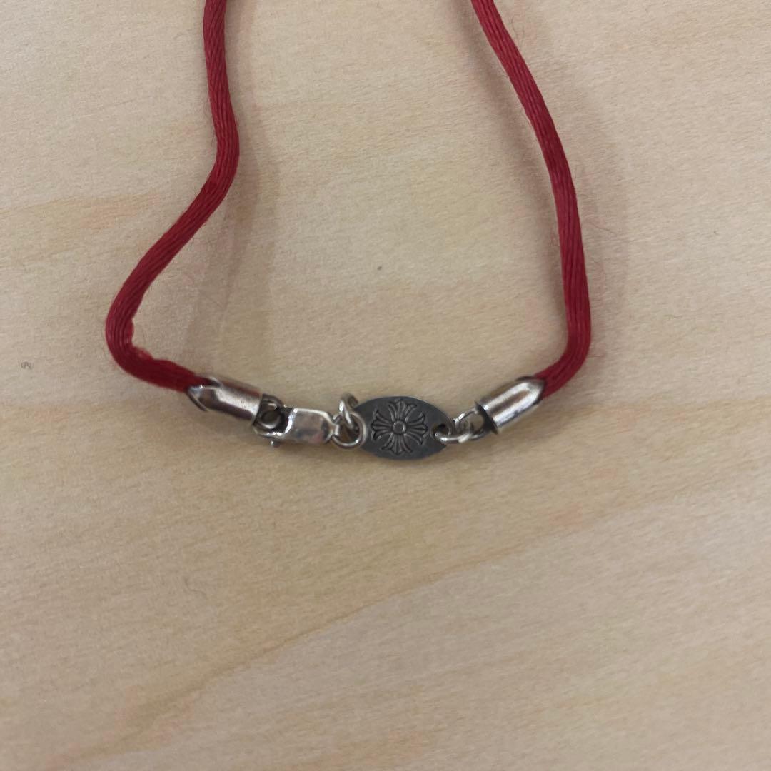 クロムハーツ CH シルバーチャーム 赤いブレスレット