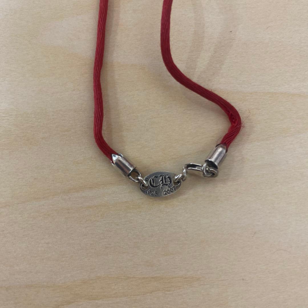 クロムハーツ CH シルバーチャーム 赤いブレスレット