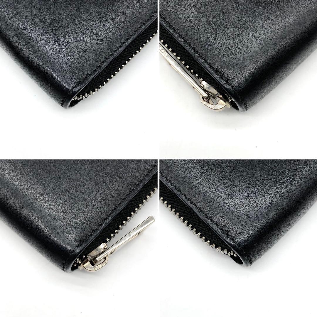 ✨美品✨LOEWE ロエベ 長財布 アナグラム ラウンドジップ レザー ブラック