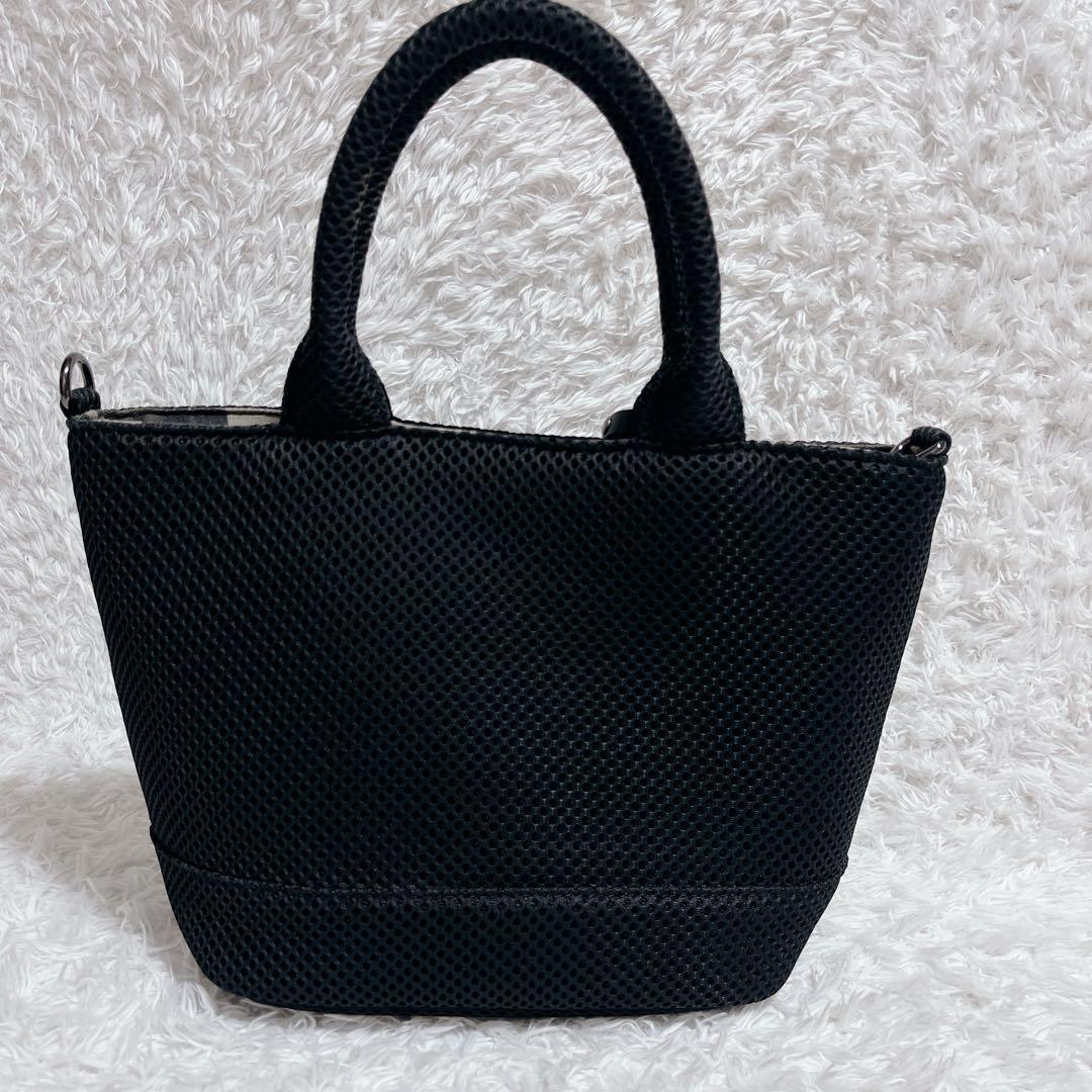 極美品✨HYDROGEN　2WAY ミニトート ショルダーバッグ 黒　自立