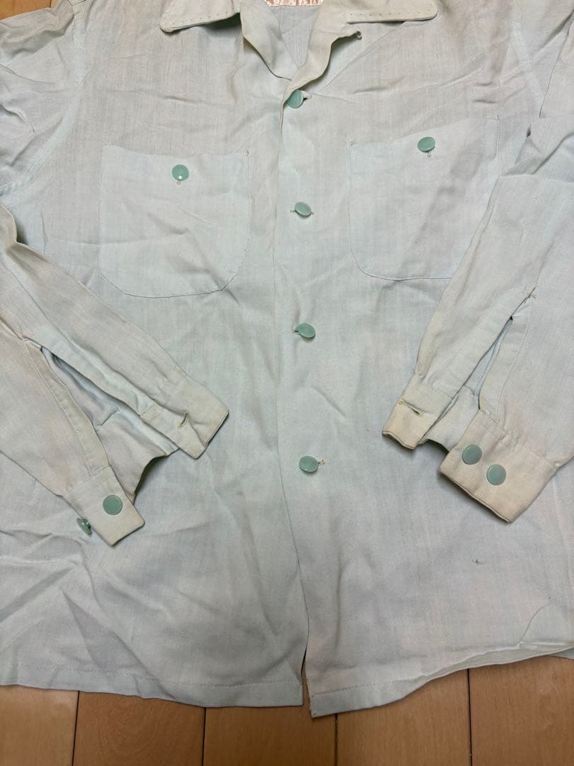 K*.様 PENNEY'S TOWNCRAFT 長袖シャツ M 淡い水色　ギャバ