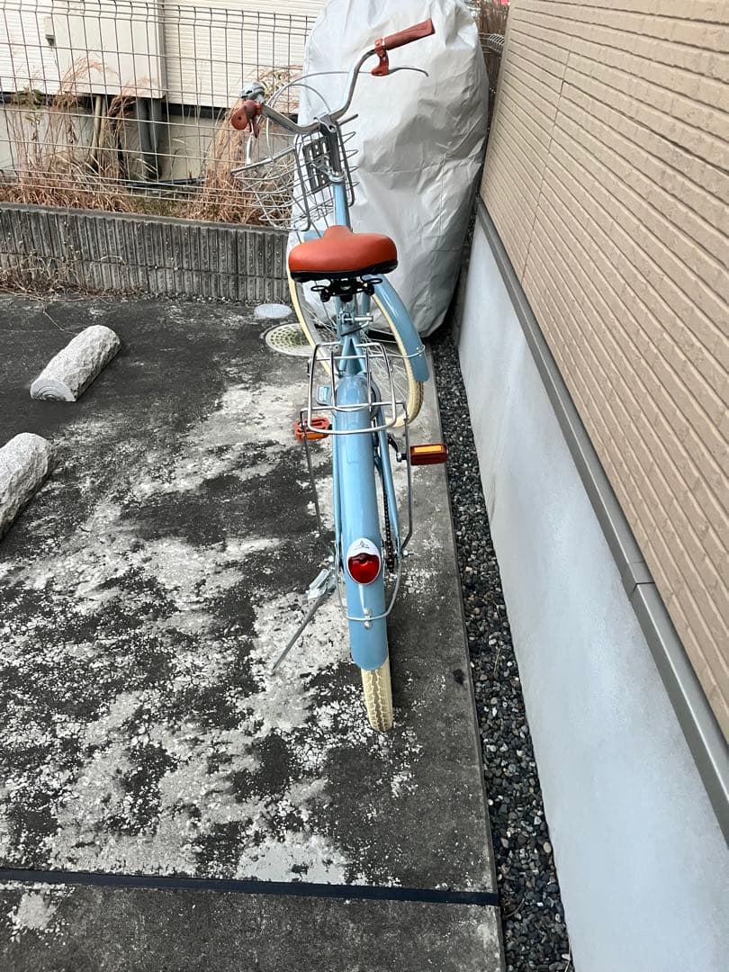 【直接引き渡し】水色シティサイクル 26インチ　大人もOK 簡易工具空気入れ付き