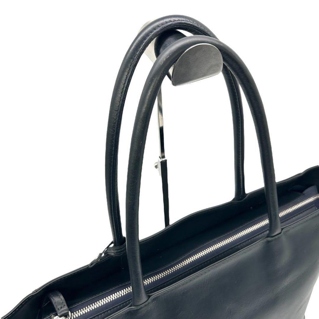 良品 1330 グリーンレーベルリラクシング トートバッグ レザー ネイビー