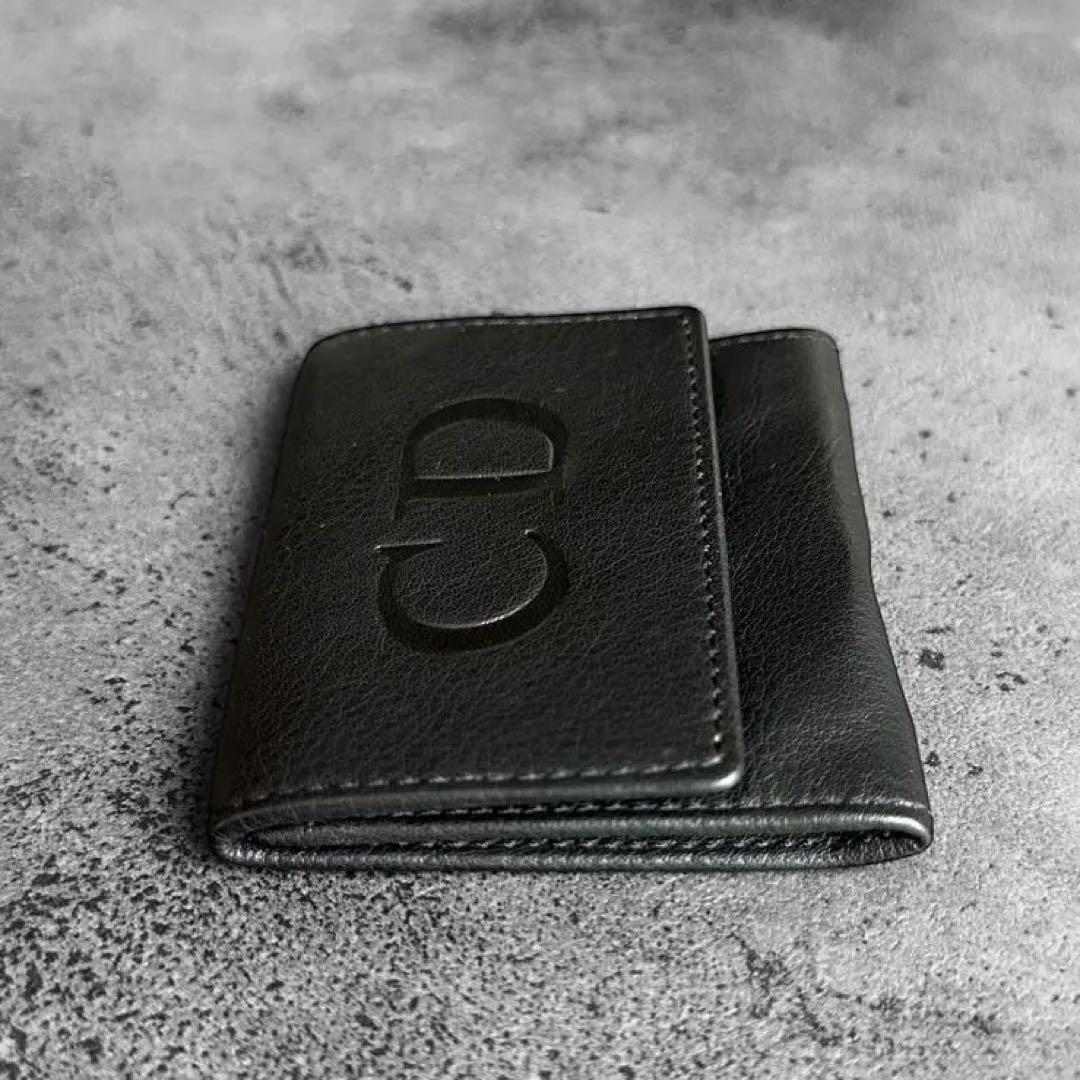 小物 Dior Embossment Logo leather Coin Case