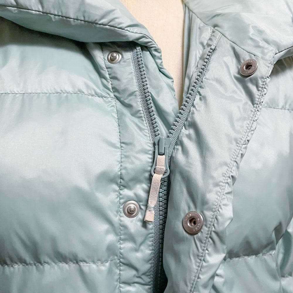 美品 パラスパレス 梅春 ダウン ジャケット ボリュームカラー ライトブルー