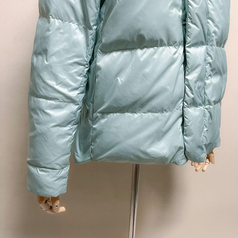 美品 パラスパレス 梅春 ダウン ジャケット ボリュームカラー ライトブルー