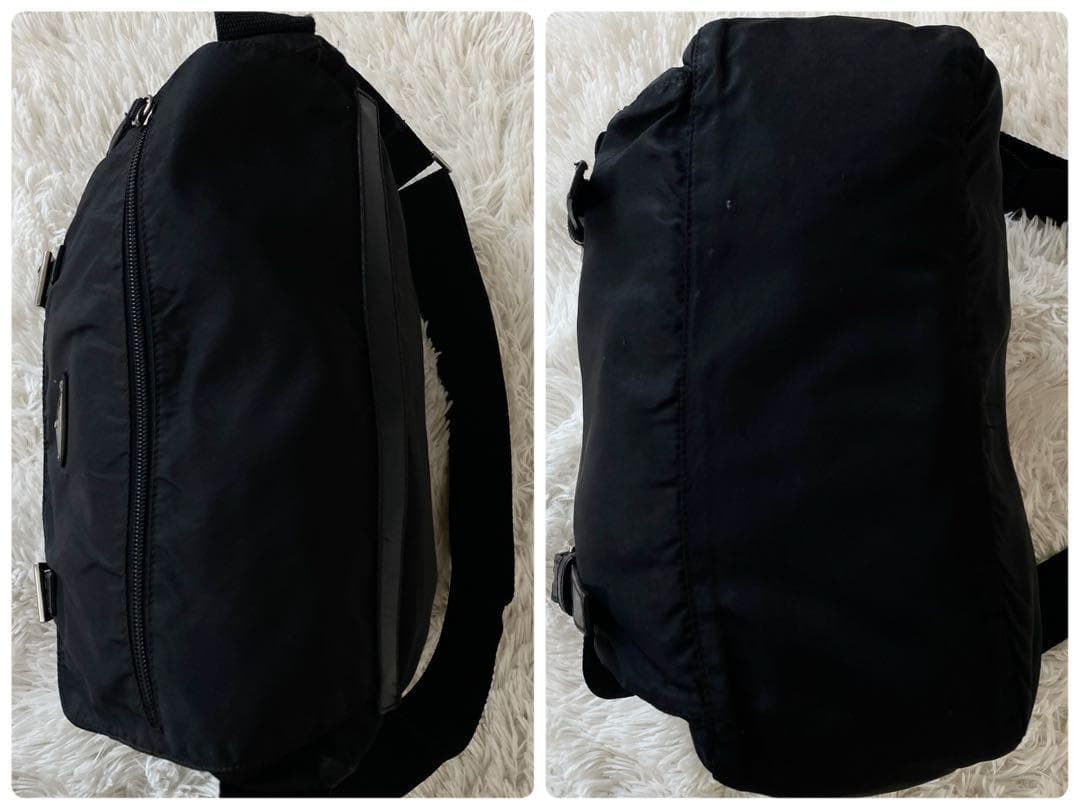 PRADA プラダ メッセンジャーバッグ 斜めがけ 黒 B6671 Gカード付き