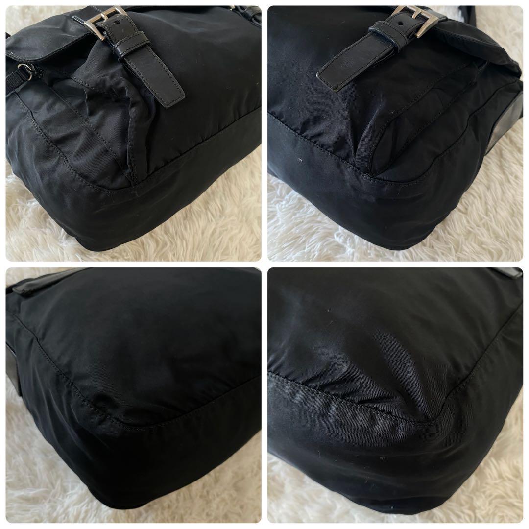 PRADA プラダ メッセンジャーバッグ 斜めがけ 黒 B6671 Gカード付き