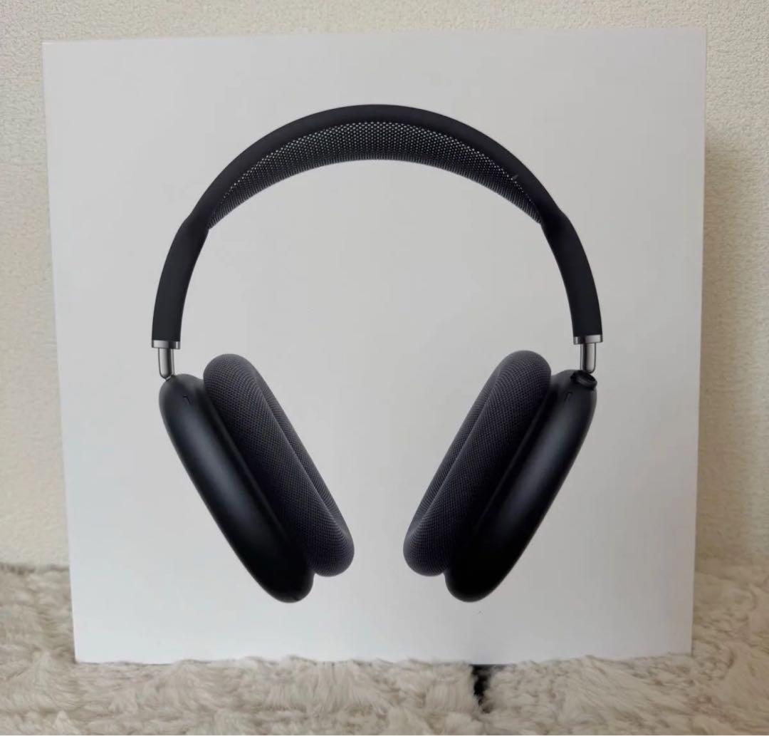 【美品】AirPodsMax ミッドナイトブラック 保証付き type-C