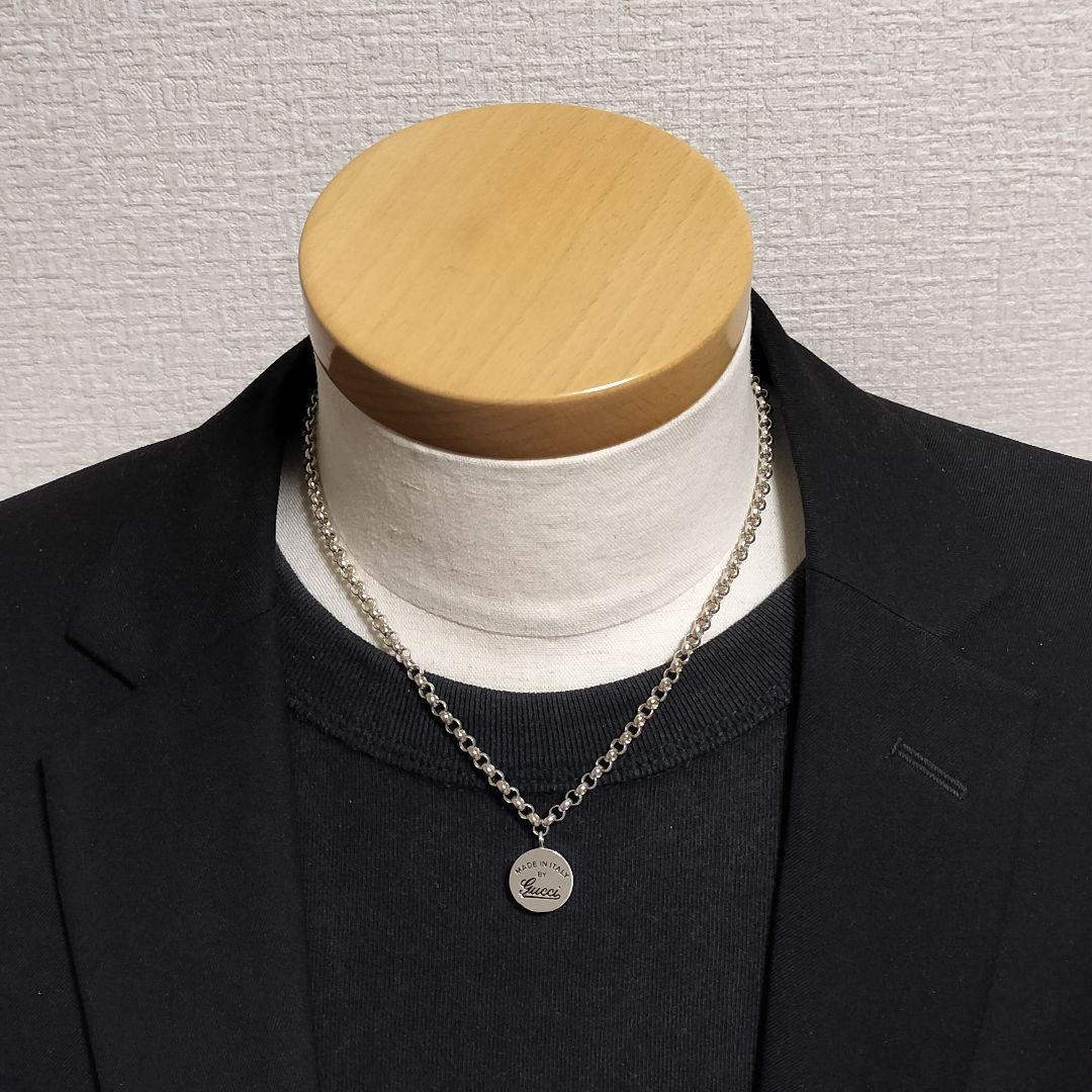 GUCCI グッチ クラシック ロゴ  ネックレス シルバー