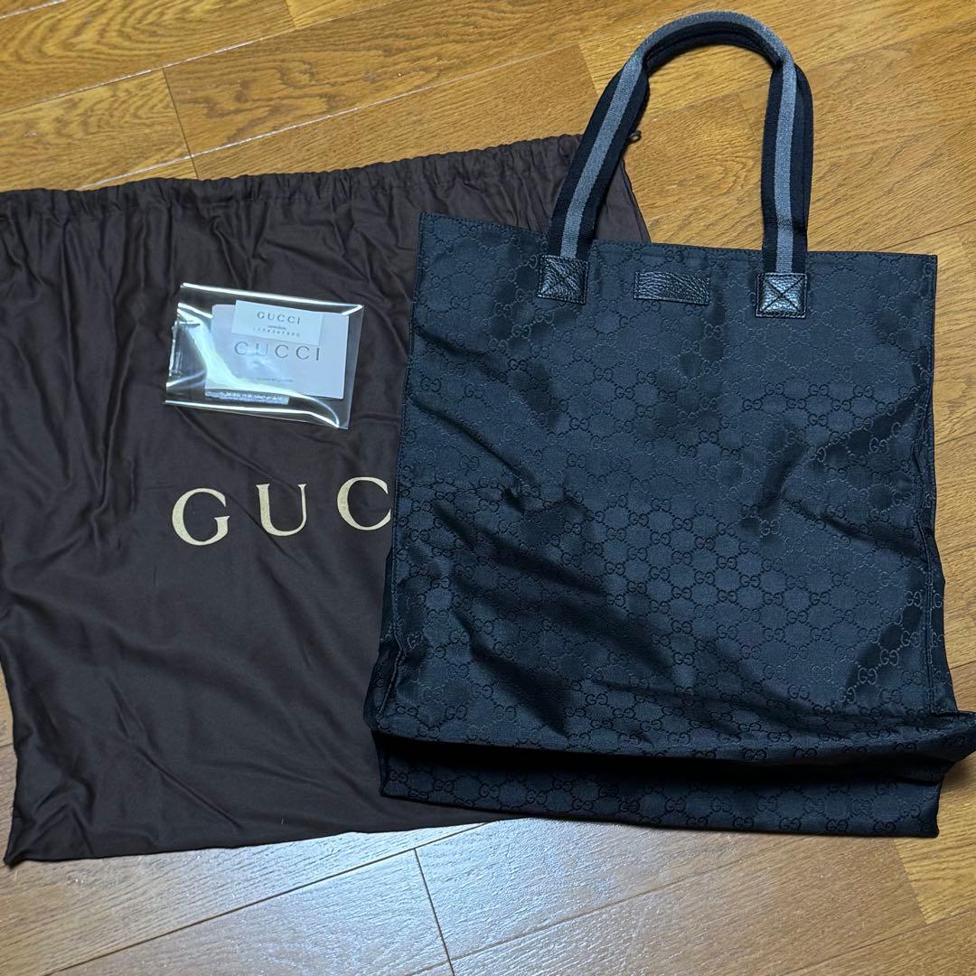 【極美品】 GUCCI グッチ トートバッグ 完品 ブラック メンズ レディース