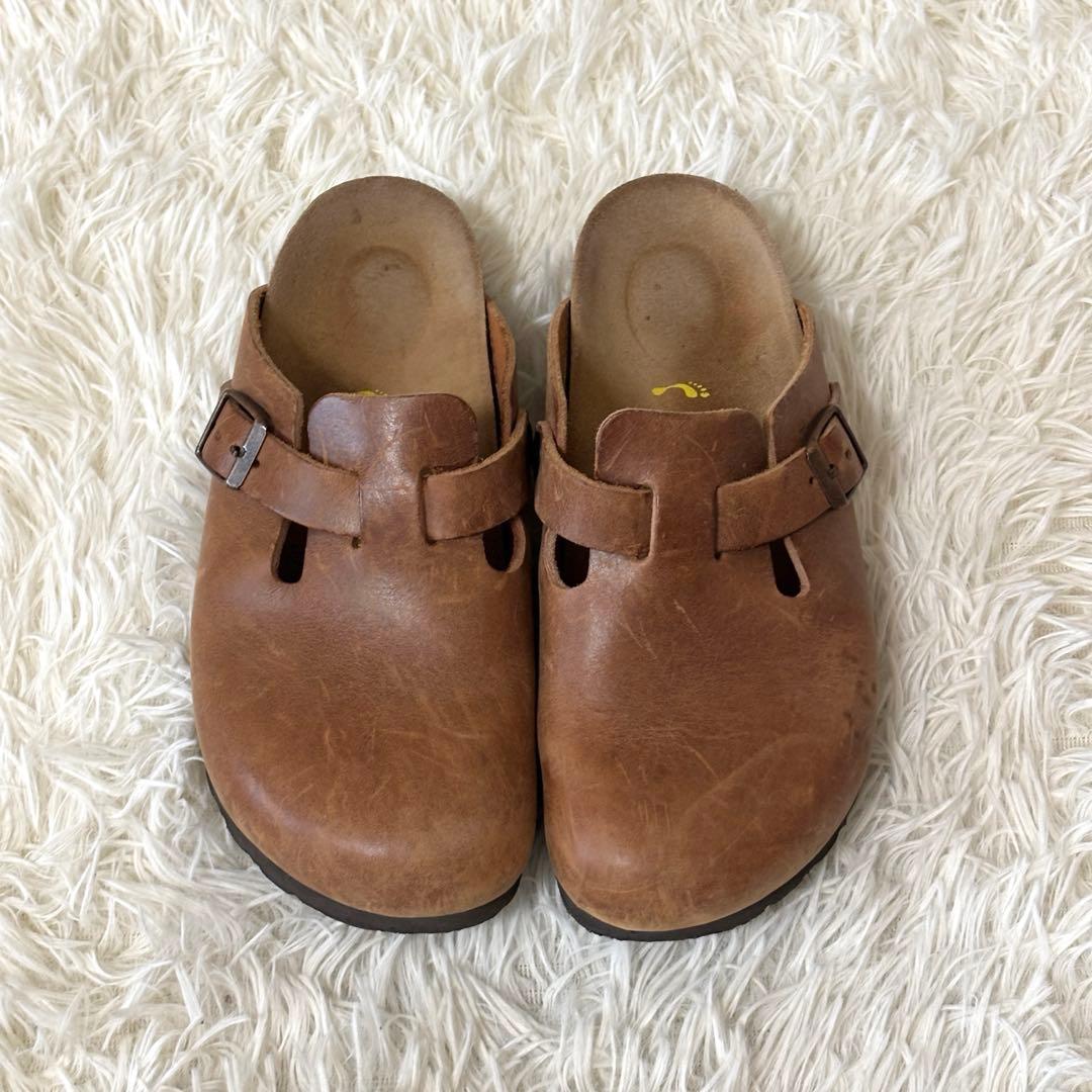 【美品】BIRKENSTOCK ビルケンシュトック　ボストン　レザー　36