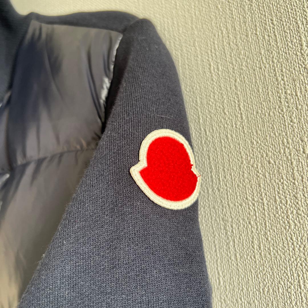 モンクレール　1回使用　ダークグレー ジップアップダウンジャケット