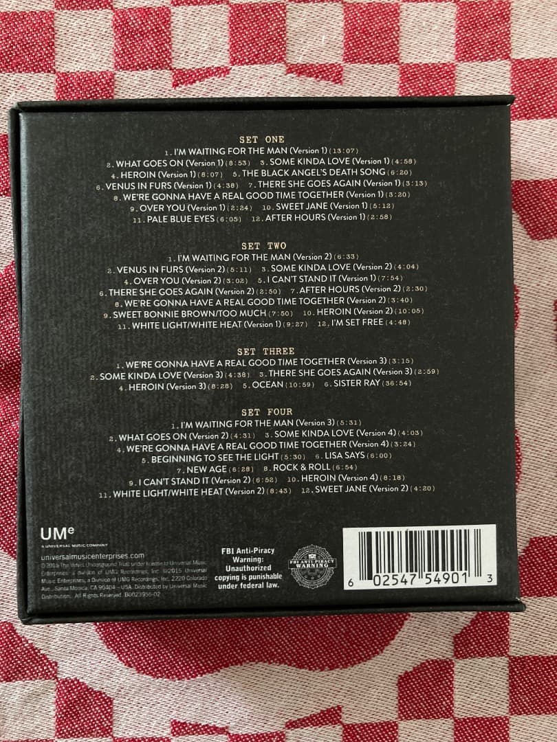 ヴェルヴェット・アンダーグラウンド 1969年ライヴ生産限定盤 美品