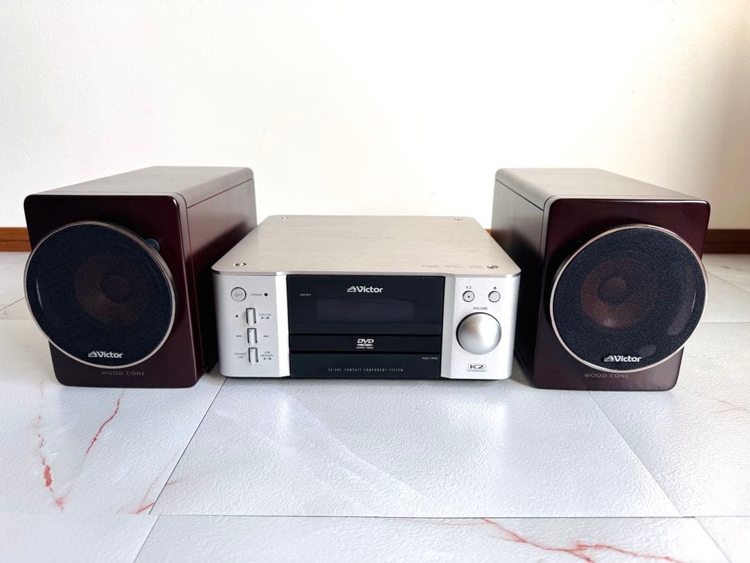 JVC Victor EX-AR3 コンポ ウッドコーンスピーカー
