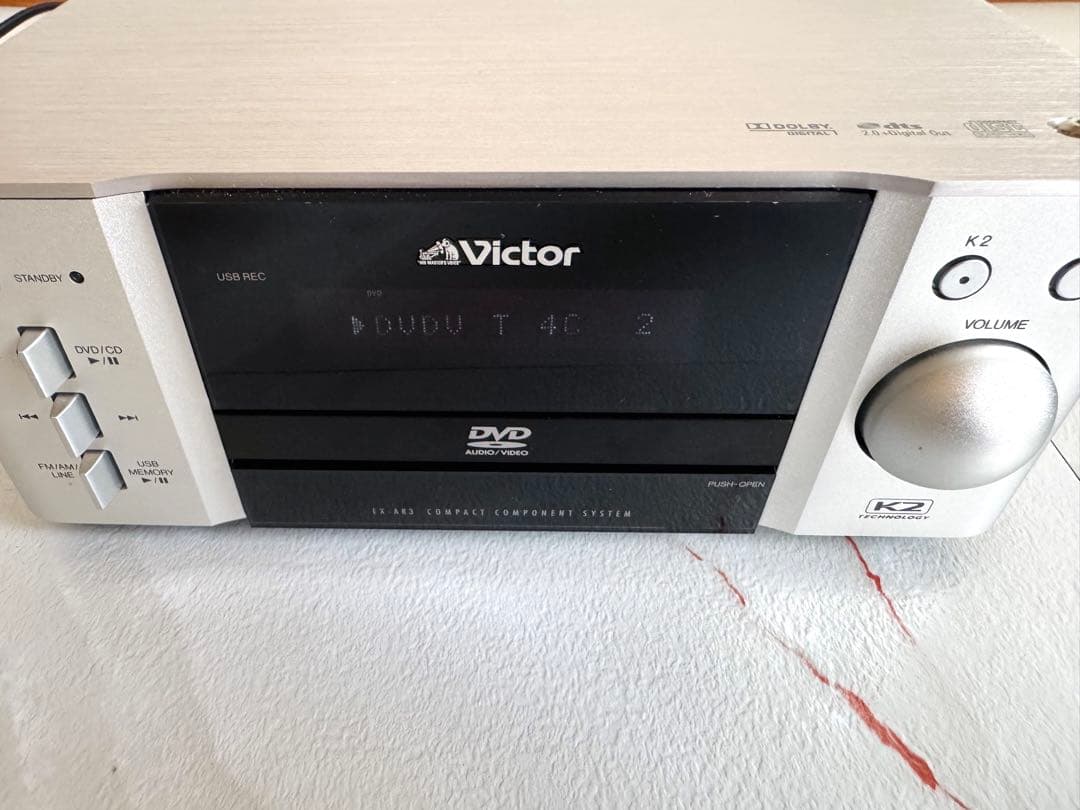 JVC Victor EX-AR3 コンポ ウッドコーンスピーカー