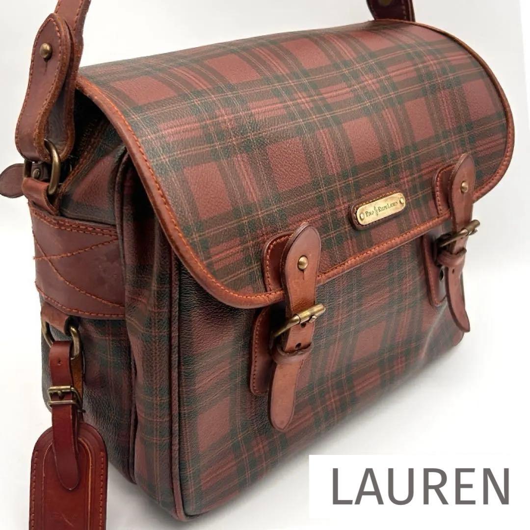 古着好きに大人気✨ ラルフローレン メッセンジャーバッグ ヴィンテージ 希少色✨