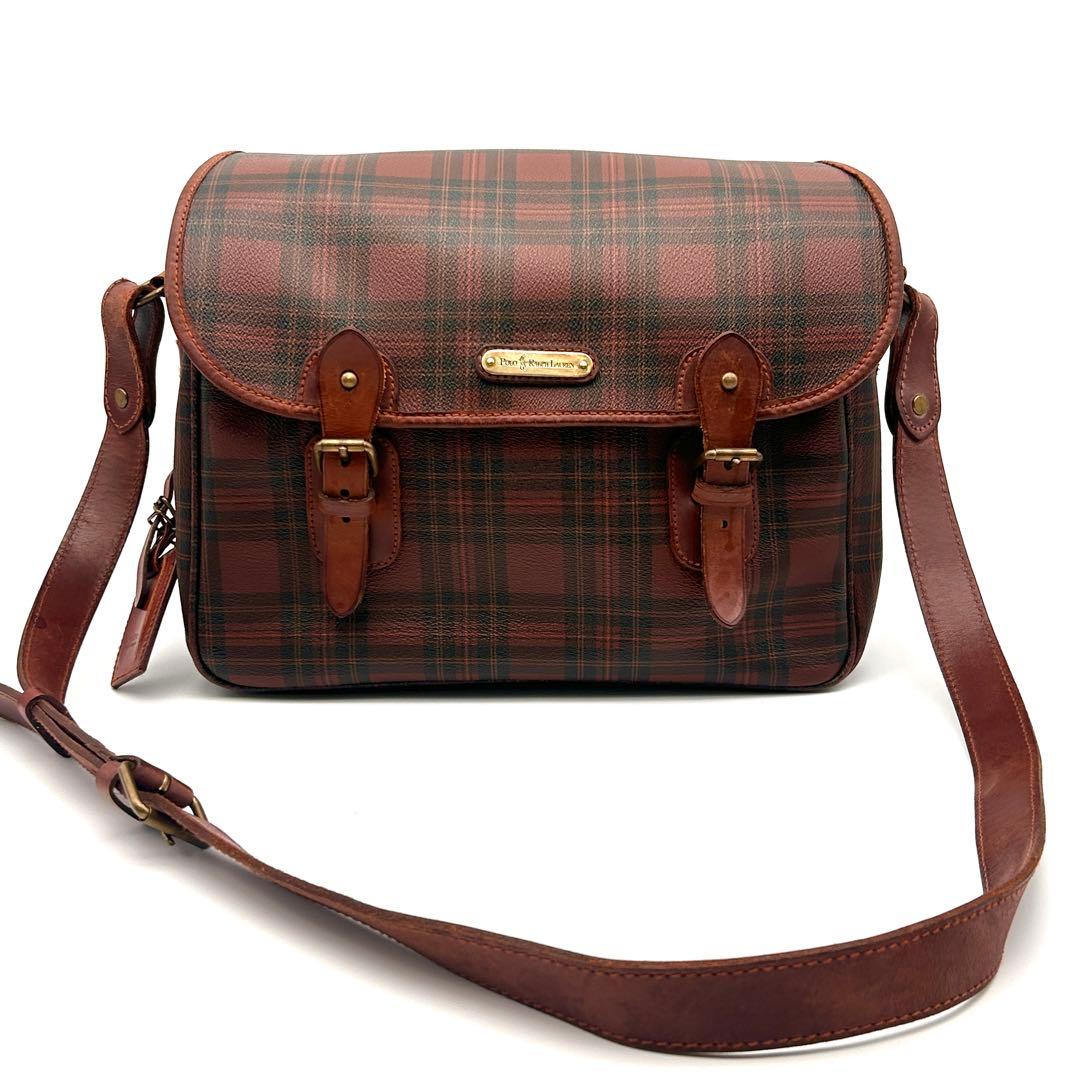 古着好きに大人気✨ ラルフローレン メッセンジャーバッグ ヴィンテージ 希少色✨