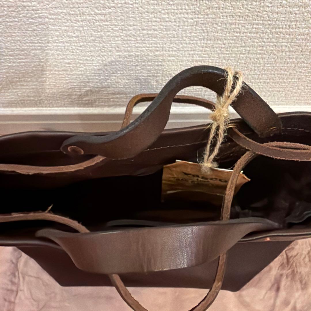 VASCO ブラウン トートバッグ 巾着バッグ ハンドバッグ レザー