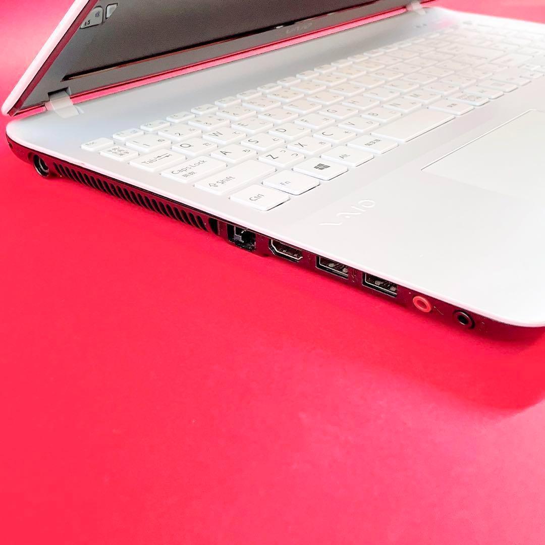 動作良好❣️Win11✨️ノートパソコン‼️薄型VAIO快適SSDカメラ付きおしゃれ白