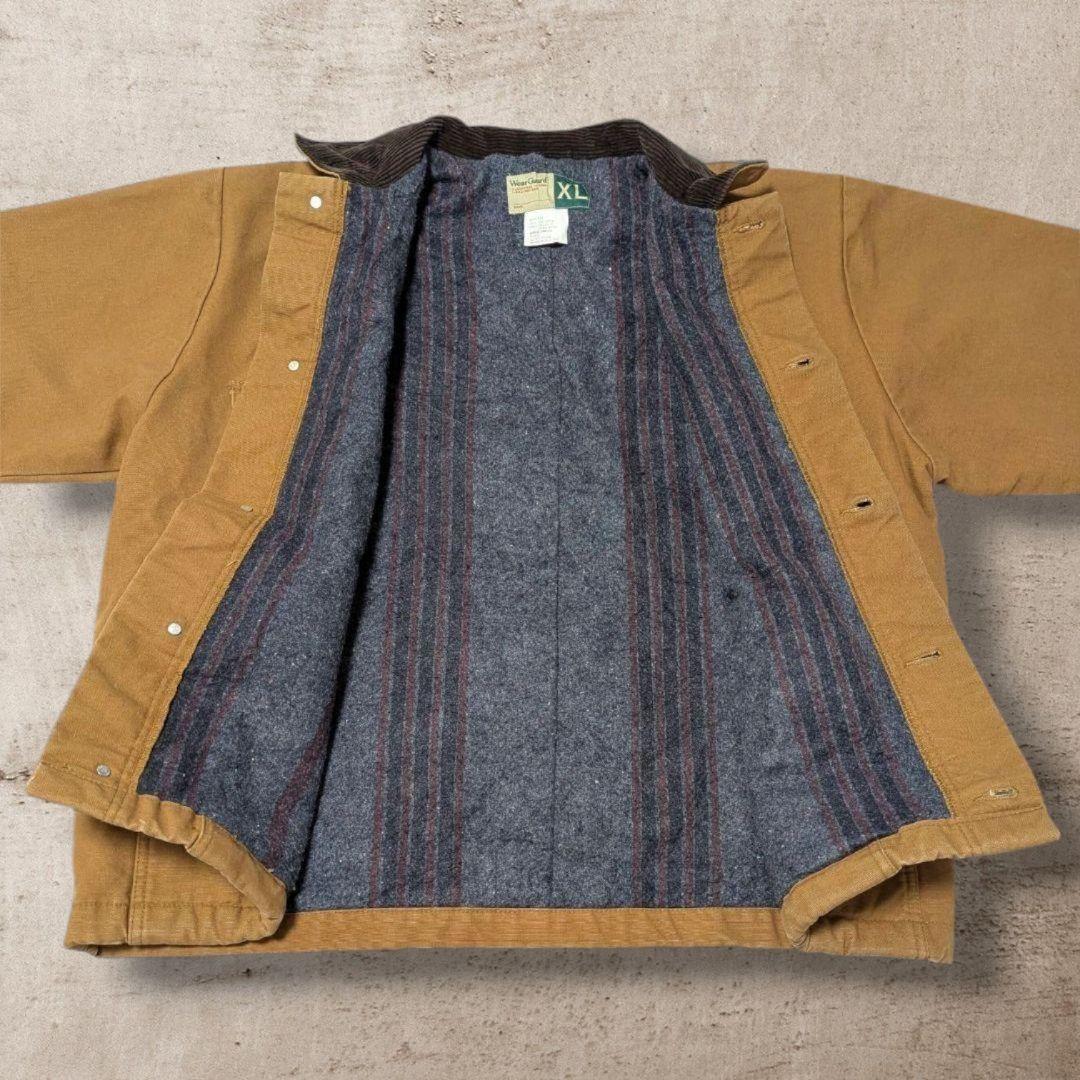 vintageダックジャケットデトロイトジャケット90s古着キャメルコーデュロイ