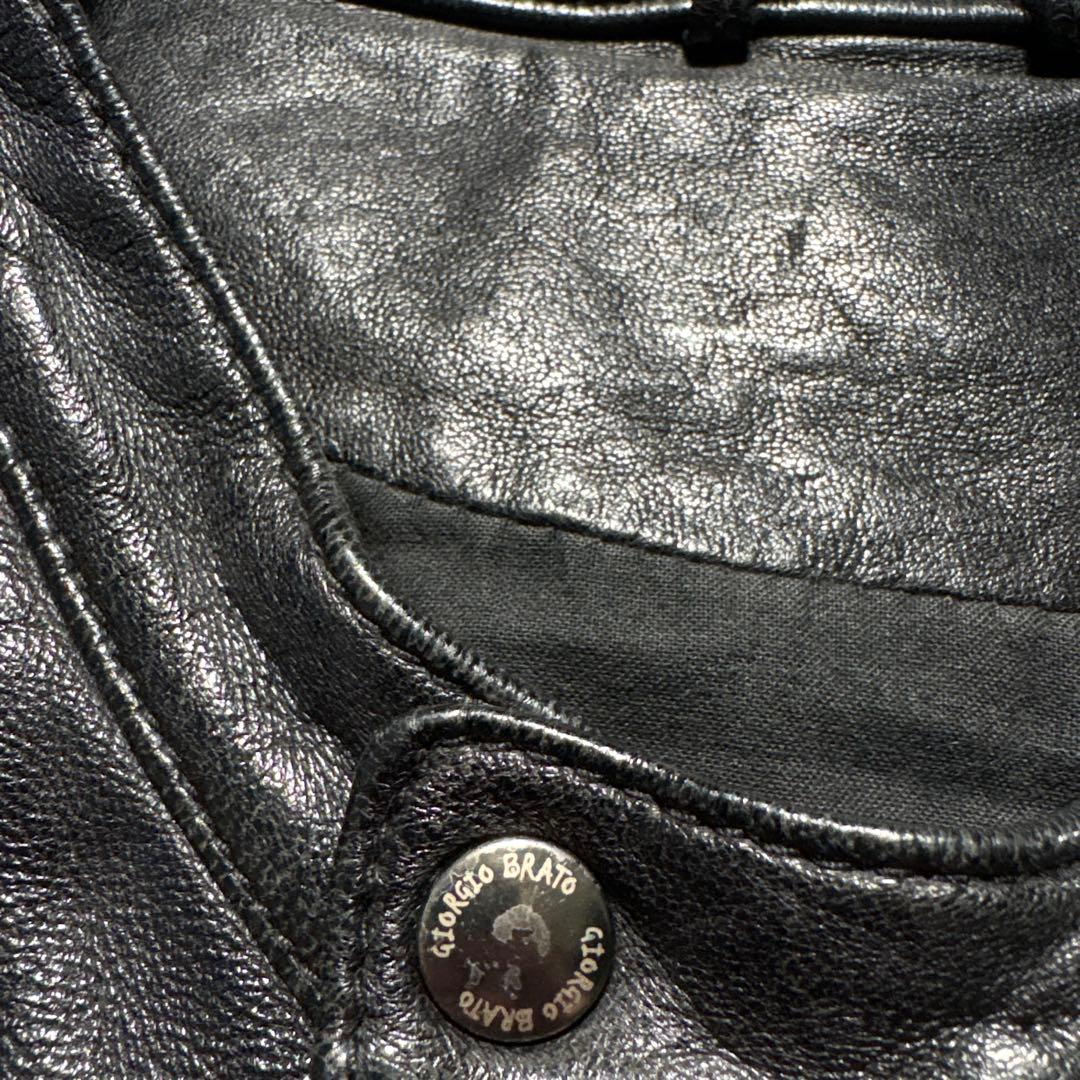 極美品　giorgio brato leather jkt julius ccp