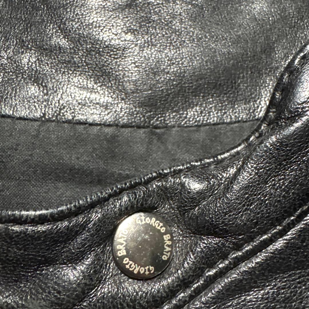 極美品　giorgio brato leather jkt julius ccp