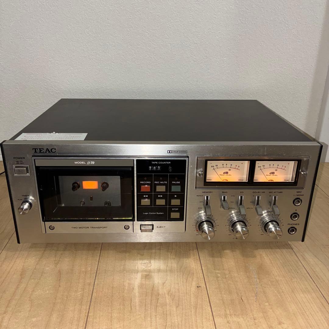 ジャンク　希少　TEAC FF-70 カセットデッキ ティアック