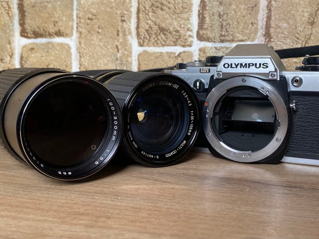 オリンパス OM10 一眼レフ フィルムカメラ レンズ2個 OLYMPUS