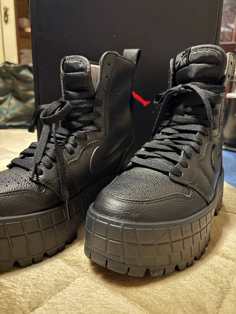 Nike エアジョーダン1 ブルックリン ブラック 24cm