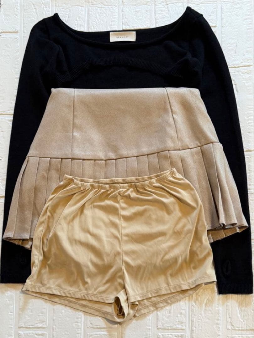 アンドマリー　Karen knit set mini dress