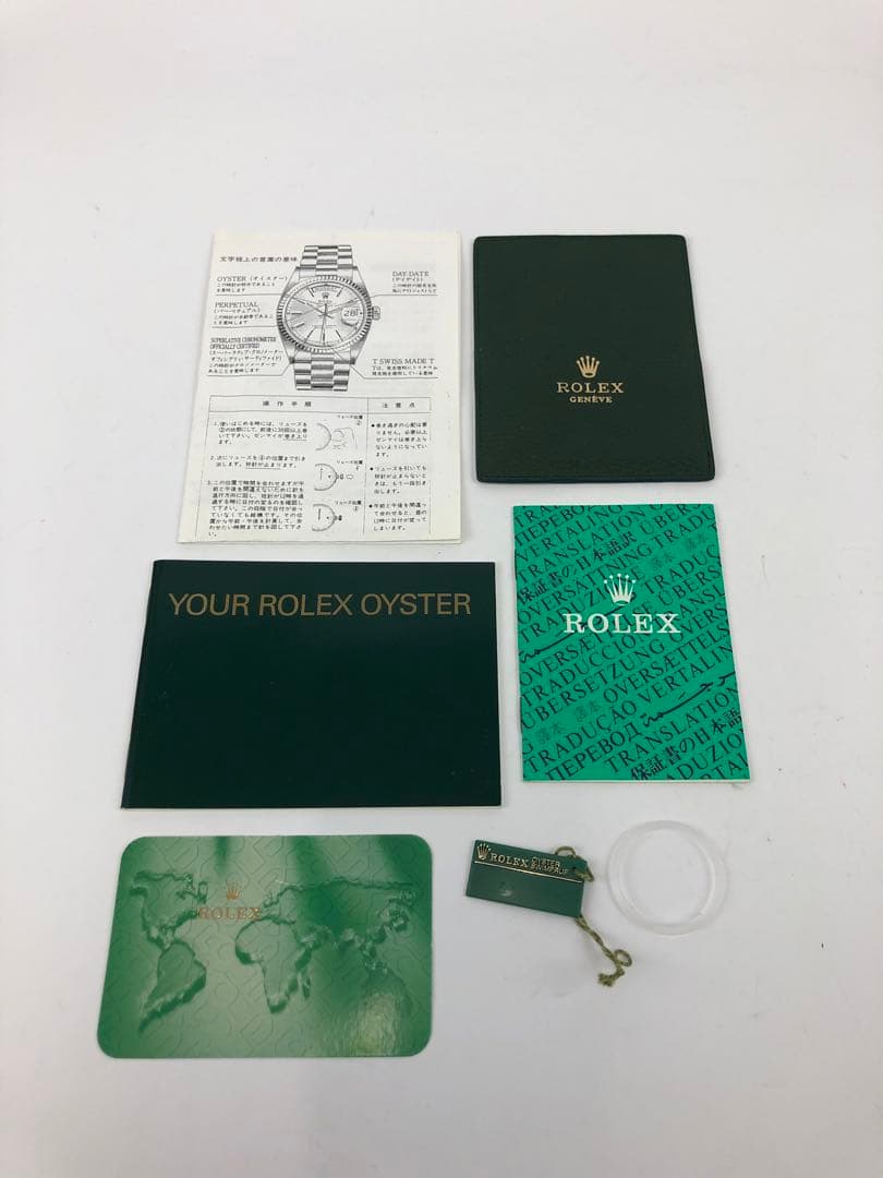 Y*K様 ロレックス　空き箱　外箱　内箱　小冊子　カードケース　カレンダー　グリ