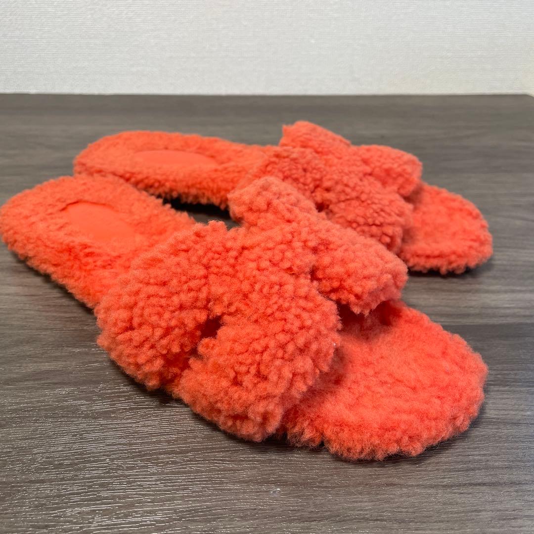 HERMESエルメス　箱付き　オランムートンサンダル38