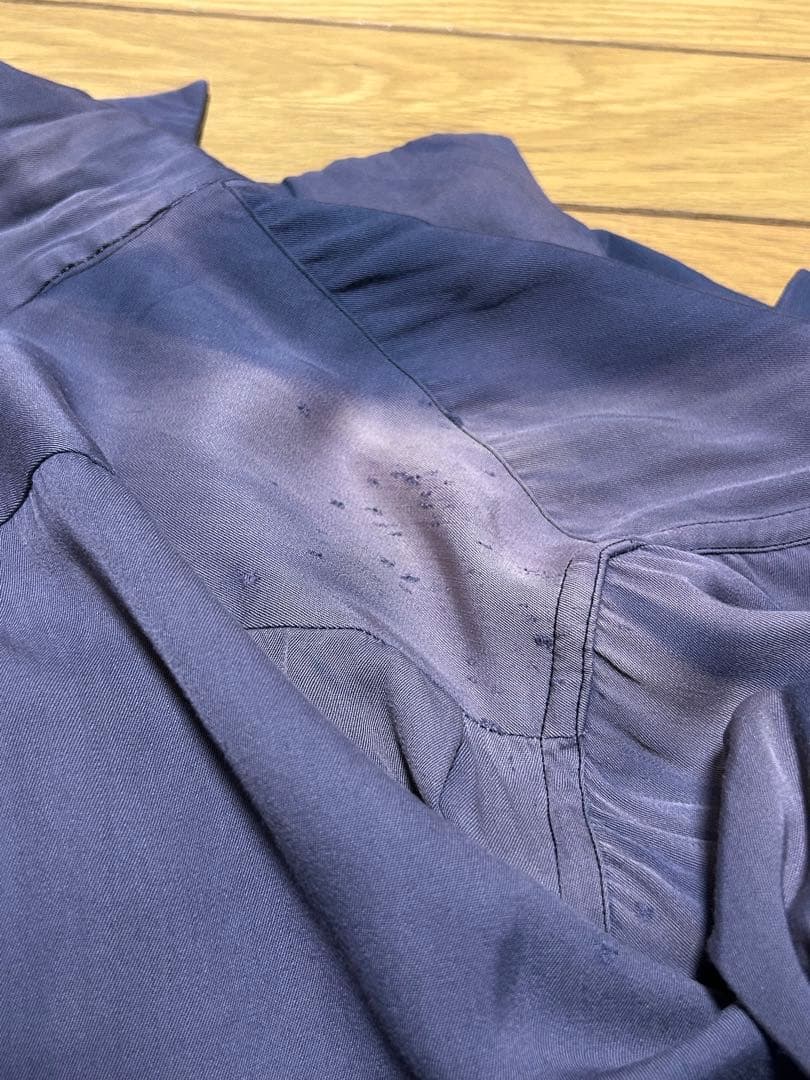 トップス 50s Sun fade rayon gabardine shirt