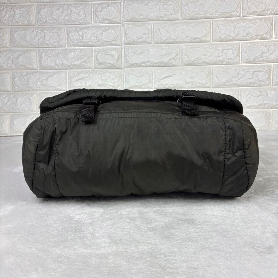 プラダスポーツ ショルダー メッセンジャーバッグ ナイロン フラップ カーキ