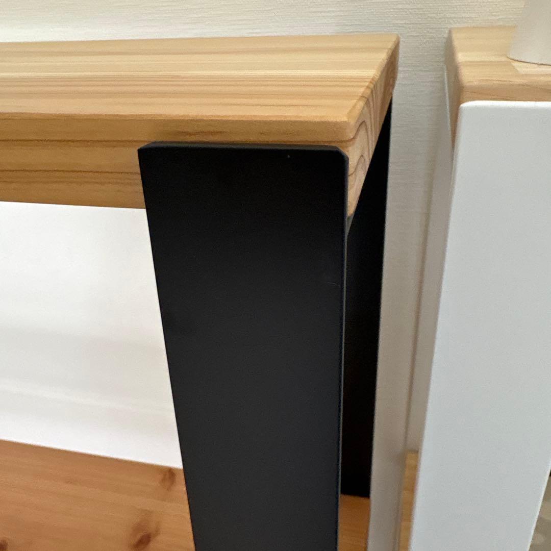 KANADEMONO シェルフ 無垢 杉 Black Steel