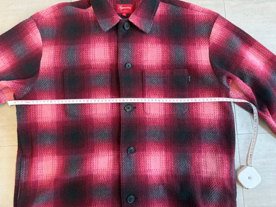 supreme チェックカバーオール風シャツジャケット