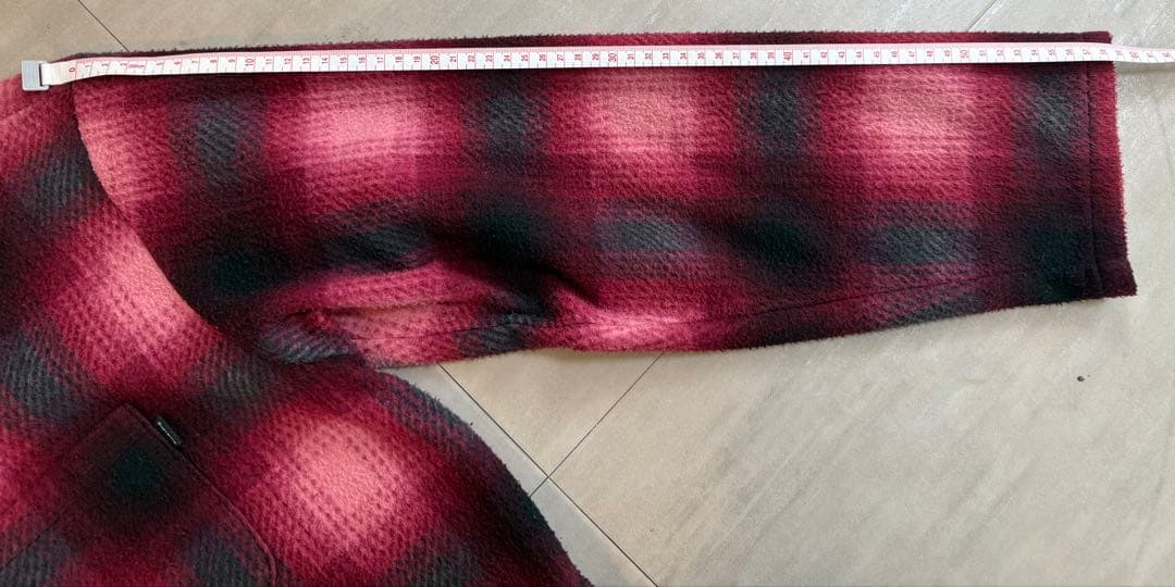 supreme チェックカバーオール風シャツジャケット