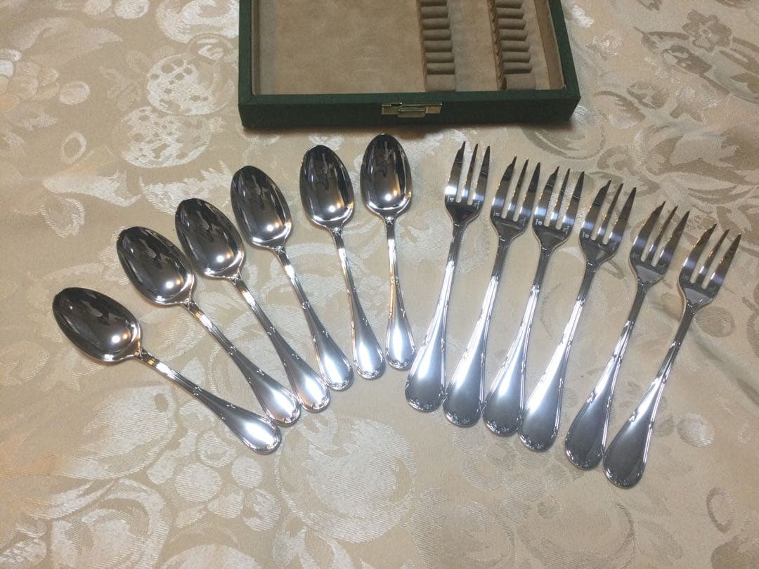 クリストフル　リュバン　ティースプーン　ケーキフォーク　各６本